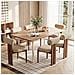 Set Di 6 Sedie Da Pranzo Schienale Cilindrico 50x61.5x78.5cm - Cammello - Foto miniatura 1