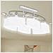 Lampada Da Soffitto Lampadario Di Vetro Ellissoidale 6 Lampadine E14 - Foto miniatura 2