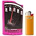 1 Posacenere Tascabile Smookey Ignifugo Porta Accendino Bic Mozziconi Harley Fucsia + Accendino Bic J 25 - Foto miniatura 1