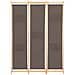 Divisorio A 3 Pannelli Marrone 120x170x4 Cm In Tessuto - Foto miniatura 3
