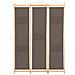 Divisorio A 3 Pannelli Marrone 120x170x4 Cm In Tessuto - Foto miniatura 8