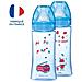 Lotto Di 2 Bottiglie Anticoliche Iniziazione + - 330ml - Blue Firefighter - Tettarelle Rotonde 3 Velocità Flusso 3 - Foto miniatura 1