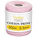 200m Corda Macrame Rosa Pastello | Spago Di Cotone-poliestere | 656 Piedi | Spessore 2-3mm | Grande Corda Spessa Forte | Perfetta Per Avvolgere I Regali, Progetti Fai Da Te Artigianato - Foto miniatura 1