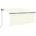 Tenda Sole Retrattile Automatica con Parasole 3,5x2,5 m Crema - Foto miniatura 1