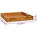 Vassoio Da Portata 50x50 Cm In Legno Massello Di Teak - Foto miniatura 2