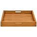 Vassoio Da Portata 50x50 Cm In Legno Massello Di Teak - Foto miniatura 5