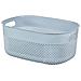 Contenitore Filo Basket M Stone Blu Cm38x29x15h - Foto miniatura 1