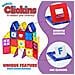 Set Da Costruzione Con Piastrelle Magnetiche: Esclusivo Kit Educativo Clickins Da 36 Pezzi: 18 Piastrelle Magnetiche Trasparenti Super Resistenti Con Finestre E 18 Lettere E Numeri Stimola La Creatività E Lo Sviluppo Del Cervello - Foto miniatura 3