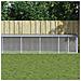 Gabbia Polli Tetto Grigio Chiaro 1003x98x90 Cm Acciaio Zincato - Foto miniatura 1