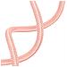 Cover Semirigida Per Iphone 15 Plus Cordino Nylon Intrecciato Serie Corda Rosa - Foto miniatura 3