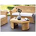 Tavolo Da Giardino Rattan Sintetico Naturale Livadeia - Foto miniatura 1