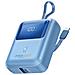 Power Bank Con Cavo Usb-c Integrato Powerpod-10 10000 Mah 30w 1x Usb-c, 1x Usb-a, Cavo Usb-c, Blu - Foto miniatura 1
