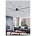 Lampadario Da Soffitto Plafoniera Led Luce Naturale 42 Watt Moderno Nero - Foto miniatura 1