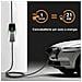 Ev Charger Con Borsa Portatile, Cavo Ricarica Auto Elettrica Tipo 2 Con Spina Schuko, 6/8/10/13/16a Corrente Regolabile (iec 62196-2 | 5m, 3,6kw | 16a) - Foto miniatura 2