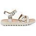 Sandal Soleima Sandali Pelle Di Mucca Scarpe Bambina Argento Eu 31, J45gsa 000cf C1007 - Foto miniatura 1