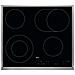 Piano Cottura HK634060XB Elettrico 4 Zone Cottura da 60 cm Vetroceramica Nero /Inox - Foto miniatura 1