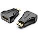 AISB0 adattatore per inversione del genere dei cavi Mini HDMI HDMI Nero - Foto miniatura 1