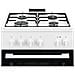 Cucina Elettrica LKK500010W 4 Zone Cottura Gas Forno Elettrico Multifunzione Ventilato Classe A Dimensioni 50 x 60 cm Colore Bianco - Foto miniatura 3
