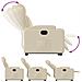 Poltrona Alzapersona Reclinabile Crema In Tessuto - Foto miniatura 6