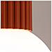 Lampada Da Soffitto Halo Rosso Ocra Ip44 Sl. 1728 - Moderno Lampada Da Soffitto Ocra Rossa 21x12x12 Cm - Foto miniatura 4
