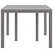 Tavolo da Giardino Grigio Chiaro 150x100x73 cm in Polyrattan - Foto miniatura 5
