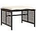 Set Divano da Giardino 4 pz Cuscini Marrone Polyrattan e Vetro - Foto miniatura 6