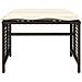 Set Divano da Giardino 4 pz Cuscini Marrone Polyrattan e Vetro - Foto miniatura 7