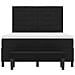 Letto a Box Spring con Materasso e Panchina Nero 140x200 cm Tessuto - Foto miniatura 9
