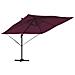 Ombrello da Patio Rosso borgogna Alluminio, Poliestere Grande - Foto miniatura 1