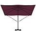 Ombrello da Patio Rosso borgogna Alluminio, Poliestere Grande - Foto miniatura 5