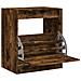 Scarpiera Rovere Fumo 60x42x69 cm in Legno Multistrato - Foto miniatura 1