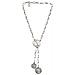 Collana Con Cravatta E Doppia Chiusura A Moneta In Argento - Foto miniatura 1