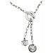 Collana Con Cravatta E Doppia Chiusura A Moneta In Argento - Foto miniatura 2
