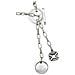 Collana Con Cravatta E Doppia Chiusura A Moneta In Argento - Foto miniatura 5