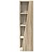 Mobile angolare Bianco 27,5x27x102cm Legno multistrato - Foto miniatura 5
