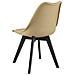 Sedia RIXK - Beige scuro con gambe nere x1 - Foto miniatura 2