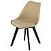 Sedia RIXK - Beige scuro con gambe nere x1 - Foto miniatura 1