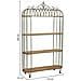 Scaffale A Gabbia In Ferro Invecchiato 120x42x205h Cm - Foto miniatura 3