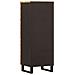 Alto Mobile da Stoccaggio con porta Marrone 40 x 33 x 110 cm - Foto miniatura 5