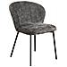 Set Di 2 Sedie Roanne-grigio-tessuto-66x59x80 Cm - Foto miniatura 1