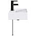 Lavabo da bagno Nero Opaco 39 x 30,5 x 12,5 cm Metallo - Foto miniatura 5