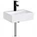 Lavabo da bagno Nero Opaco 39 x 30,5 x 12,5 cm Metallo - Foto miniatura 1