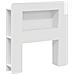 Testata del letto Bianco Lucido Legno ingegnerizzato - Foto miniatura 1