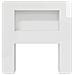 Testata del letto Bianco Lucido Legno ingegnerizzato - Foto miniatura 6