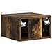 Mobiletto da notte a muro Rovere Fumo 33 x 34,5 x 24 cm - Foto miniatura 6