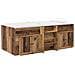 Struttura Letto Loft con Mobile con porta 3 pz Legno antico - Foto miniatura 1