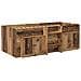 Struttura Letto Loft con Mobile con porta 3 pz Legno antico - Foto miniatura 3