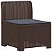 Divano da Giardino 5 Posti con Cuscini Stile Rattan PP Marrone - Foto miniatura 3