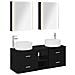 Set di mobili per il bagno 5 pcs Rovere Nero - Foto miniatura 1