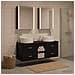Set di mobili per il bagno 5 pcs Rovere Nero - Foto miniatura 2